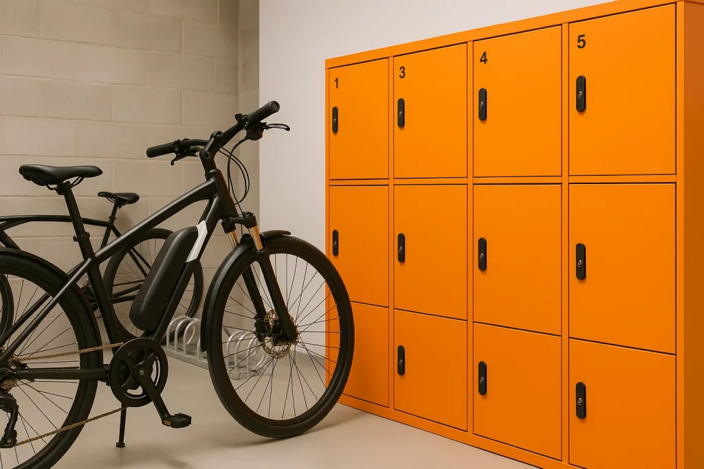 Trasteros seguros para bicicletas eléctricas en el Camino de Santiago